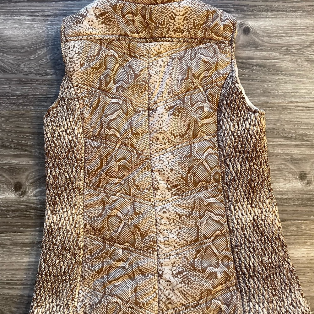 Marc New York Brown and Cream Quilted Vest - Picture 2 of 7